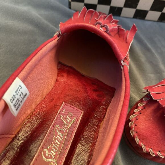 Vintage Sugar Babies Fuchsia Women’s Leather Slip On Shoes Size 7 1/2 with Box - Picture 5 of 16